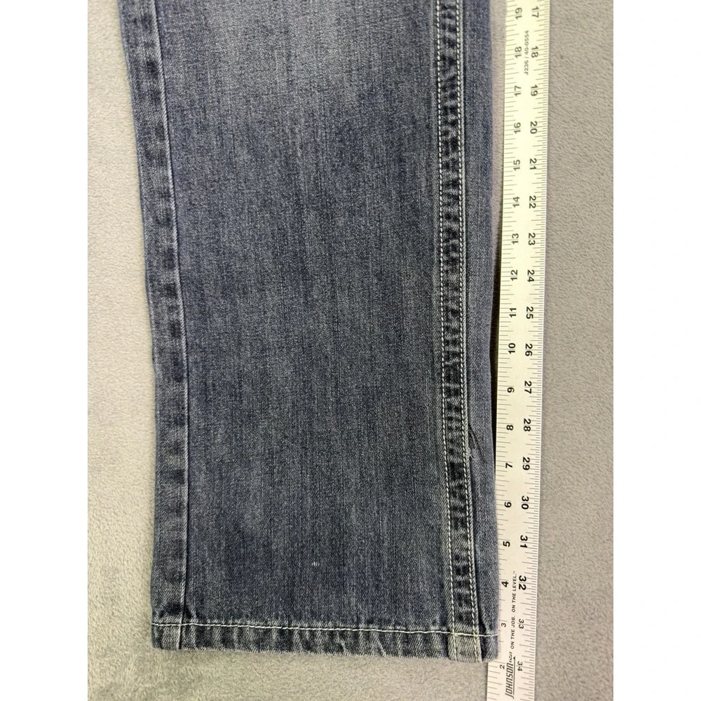 True Religion Jeans Mens 36x34 Blue Joey‎ Super T Bootcut Dark Wash Denim Cowboy